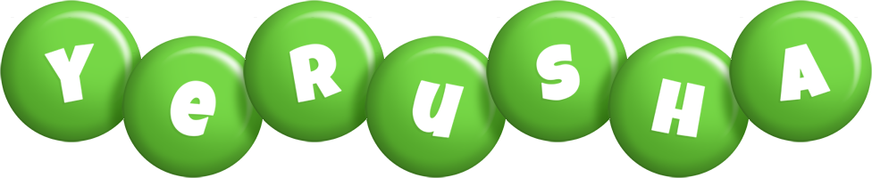 Yerusha candy-green logo