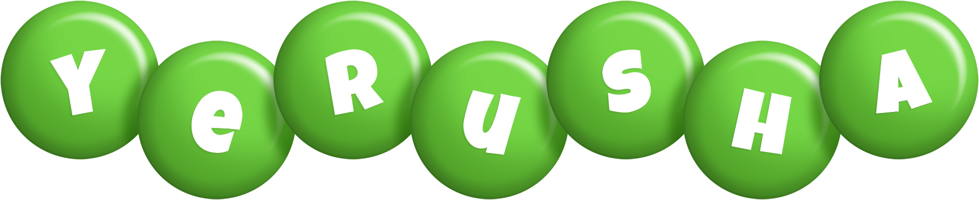 Yerusha candy-green logo
