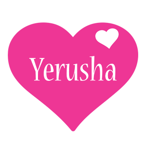 Yerusha love-heart logo