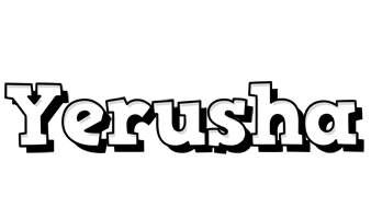 Yerusha snowing logo