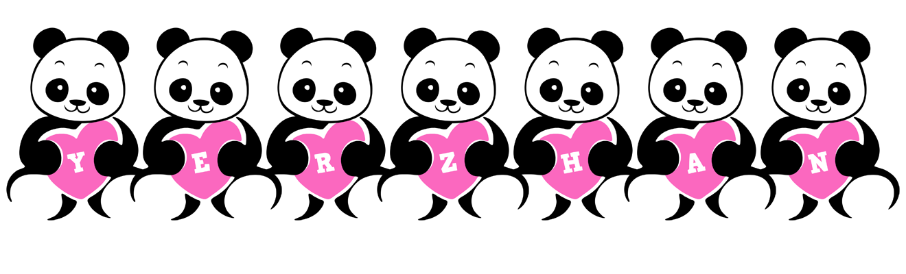Yerzhan love-panda logo