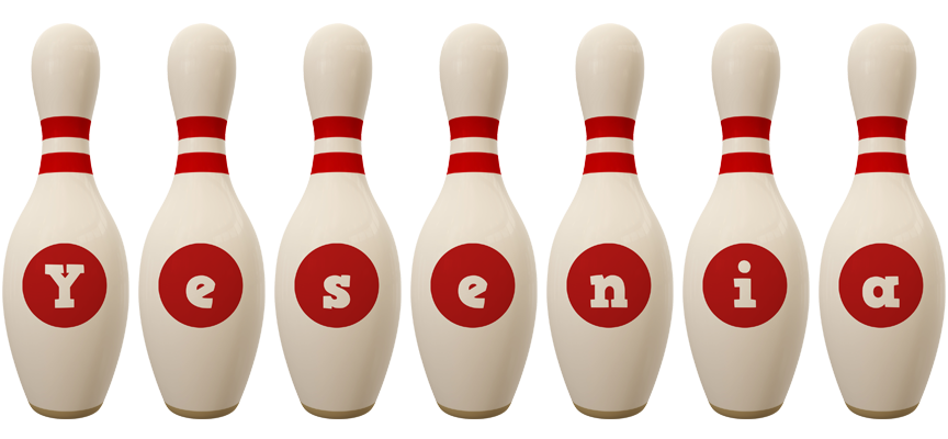 Yesenia bowling-pin logo