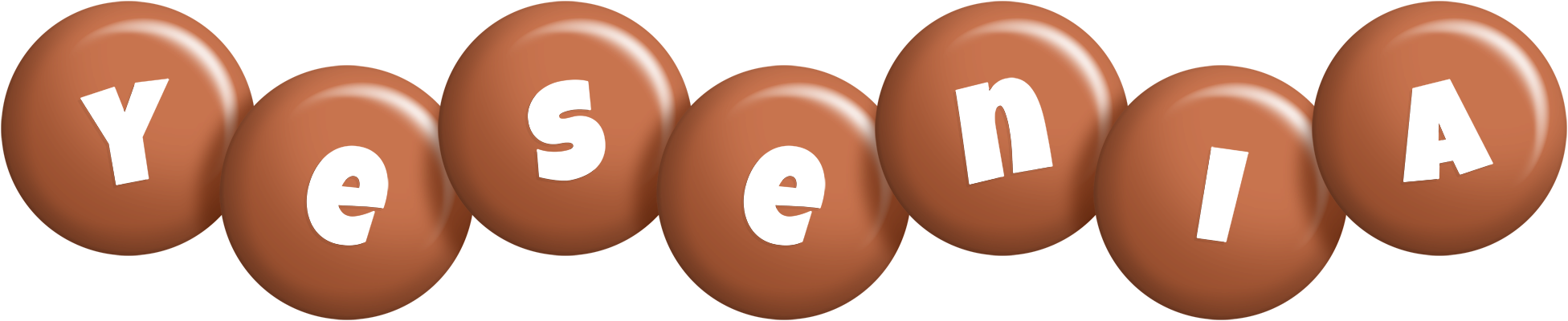 Yesenia candy-brown logo
