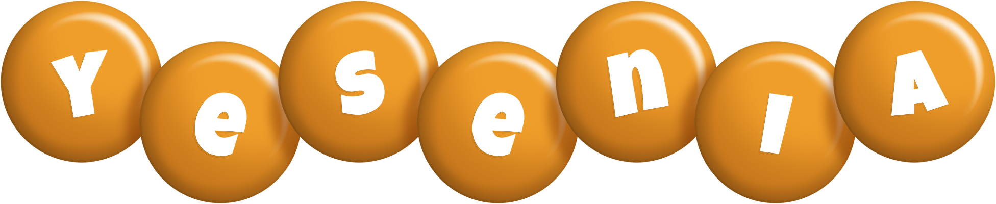 Yesenia candy-orange logo