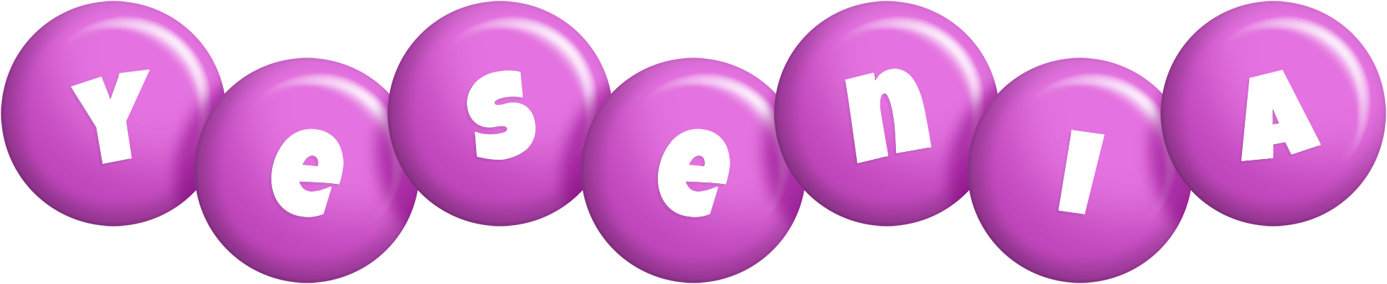 Yesenia candy-purple logo