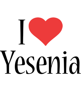 Yesenia i-love logo