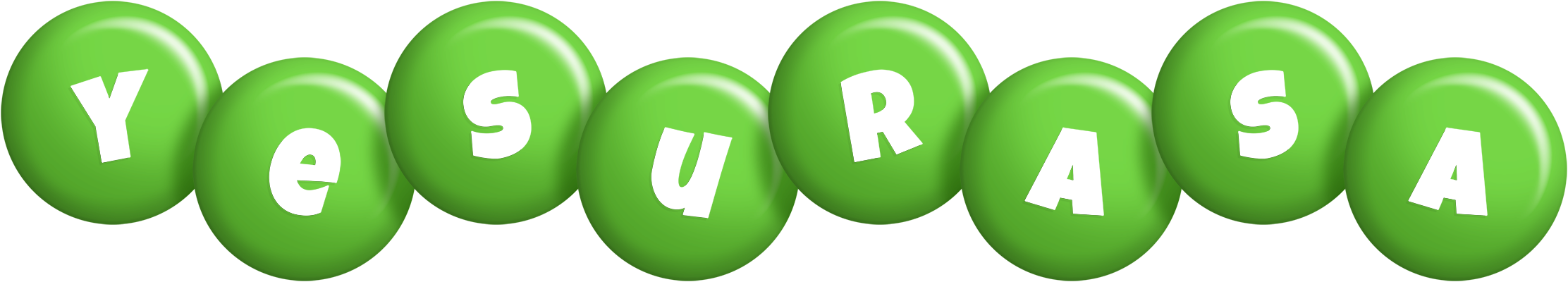 Yesurasa candy-green logo