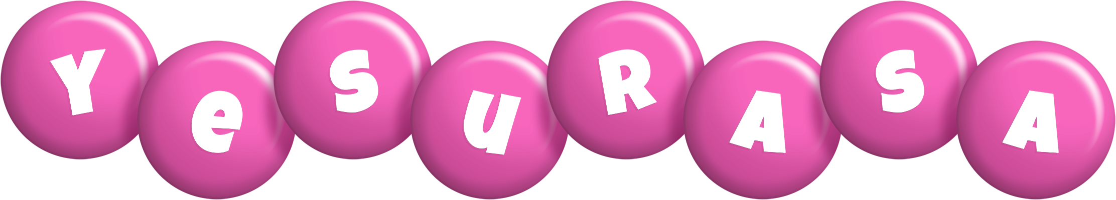Yesurasa candy-pink logo