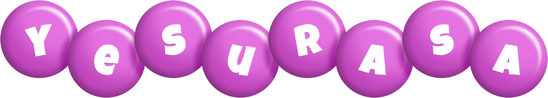 Yesurasa candy-purple logo