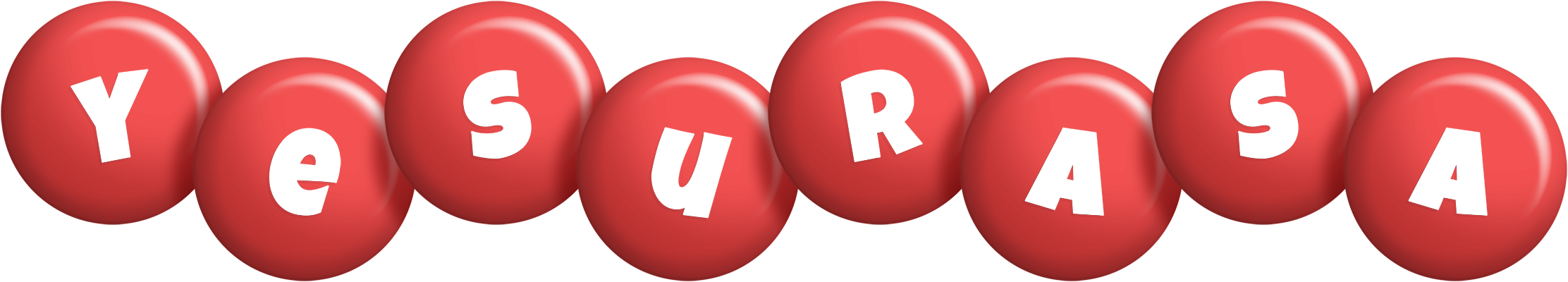 Yesurasa candy-red logo