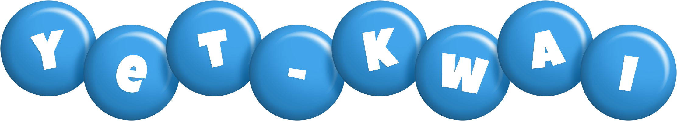 Yet-Kwai candy-blue logo