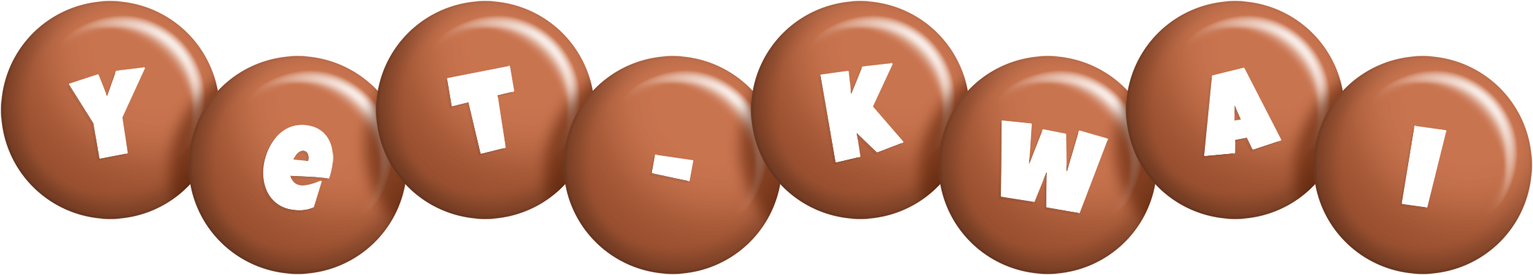 Yet-Kwai candy-brown logo