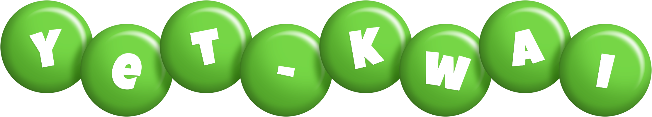Yet-Kwai candy-green logo