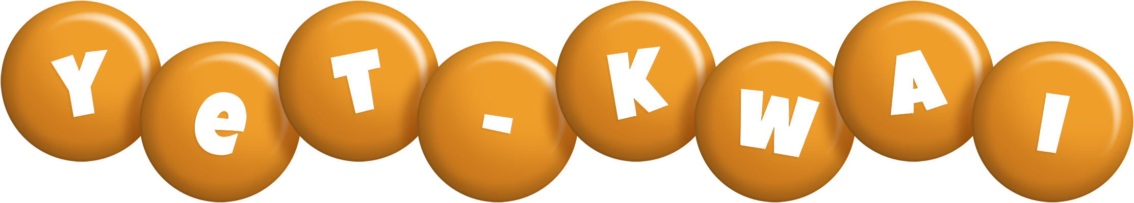 Yet-Kwai candy-orange logo