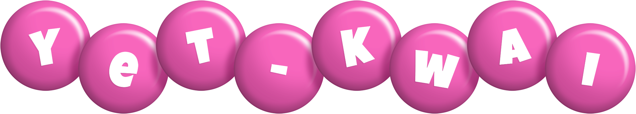Yet-Kwai candy-pink logo
