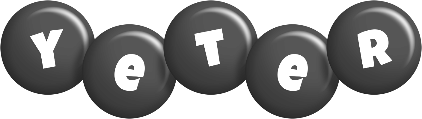 Yeter candy-black logo