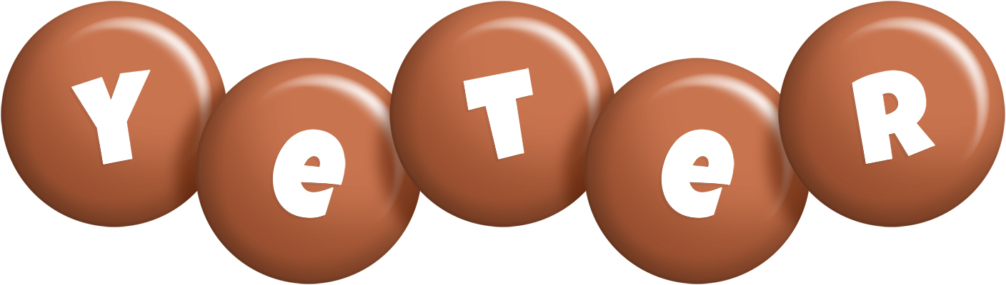 Yeter candy-brown logo
