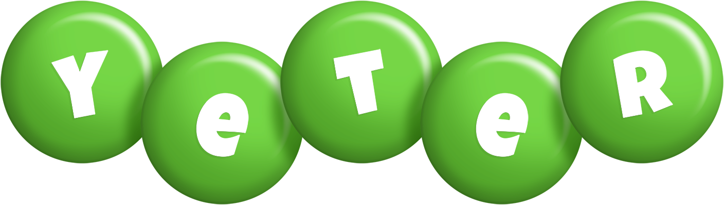 Yeter candy-green logo