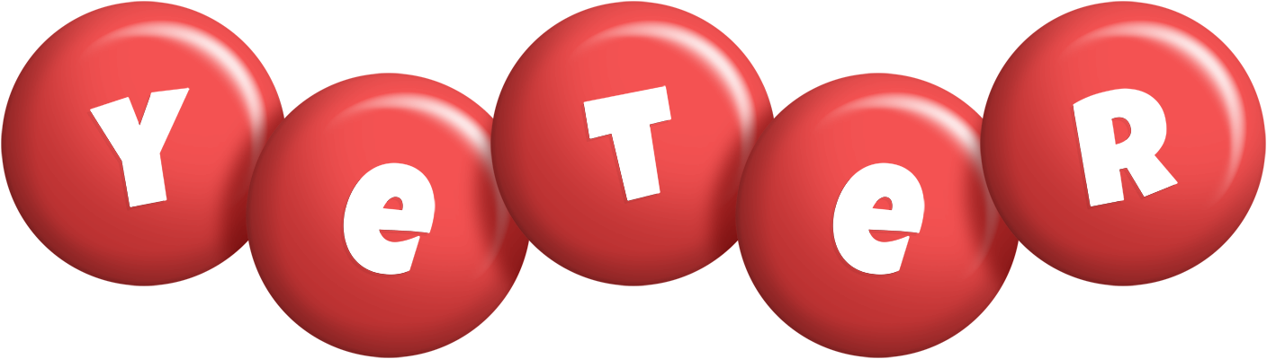 Yeter candy-red logo