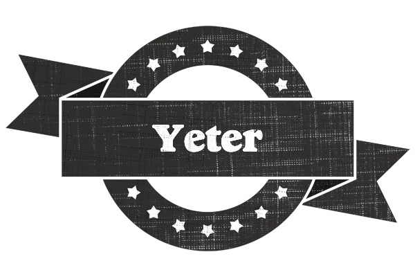 Yeter grunge logo