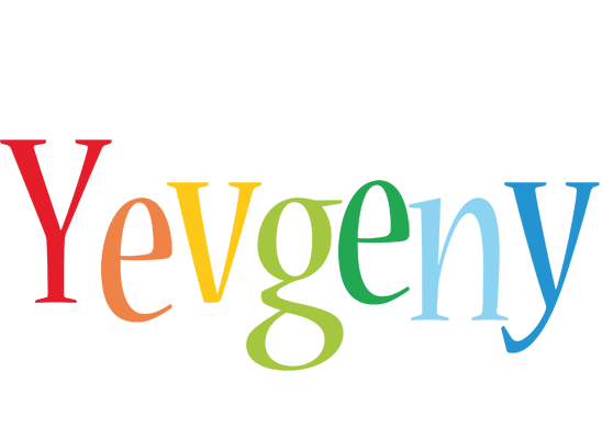 Yevgeny birthday logo