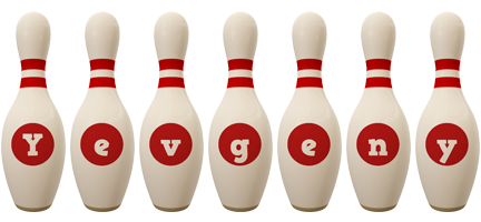 Yevgeny bowling-pin logo