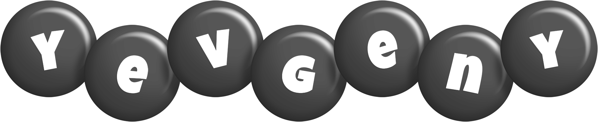 Yevgeny candy-black logo