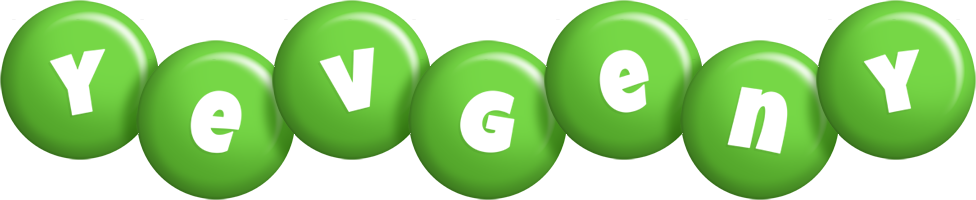 Yevgeny candy-green logo