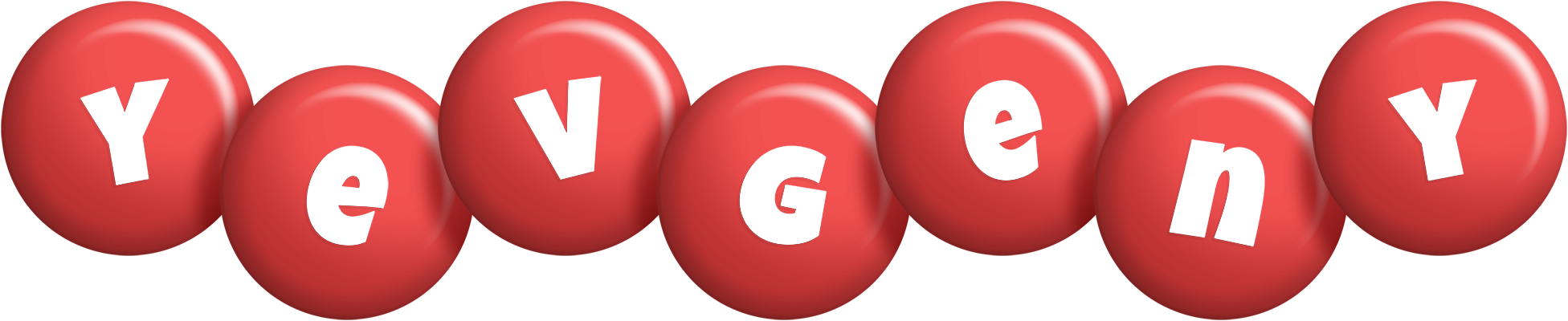 Yevgeny candy-red logo