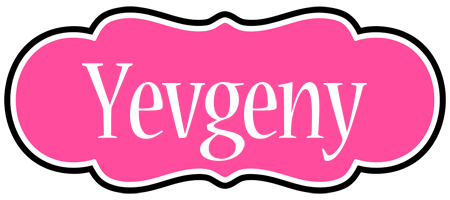 Yevgeny invitation logo