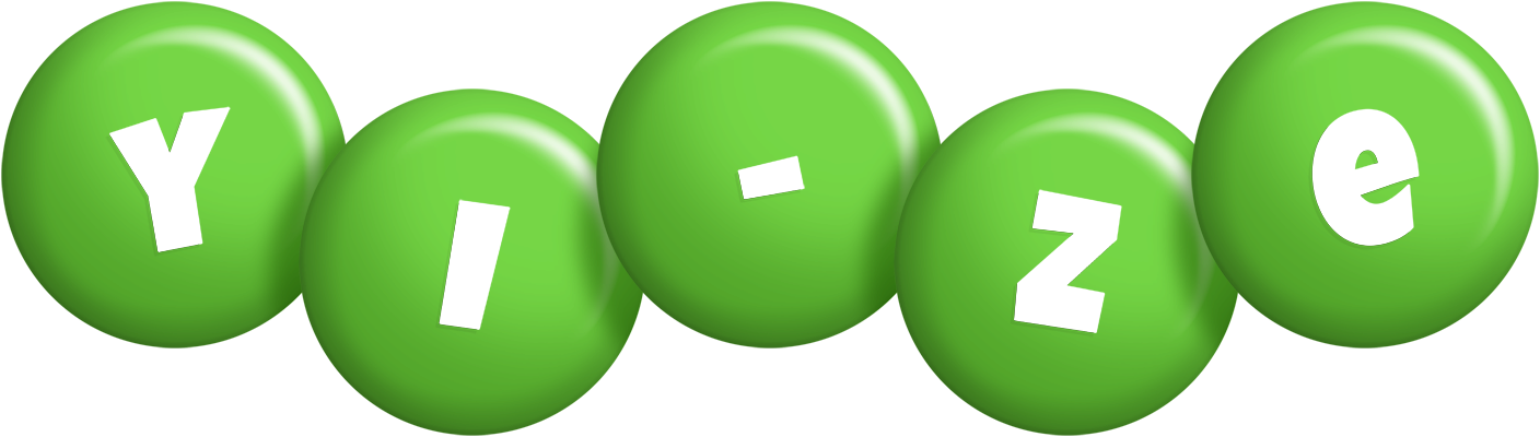 Yi-Ze candy-green logo