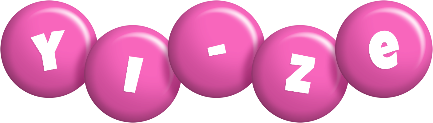 Yi-Ze candy-pink logo