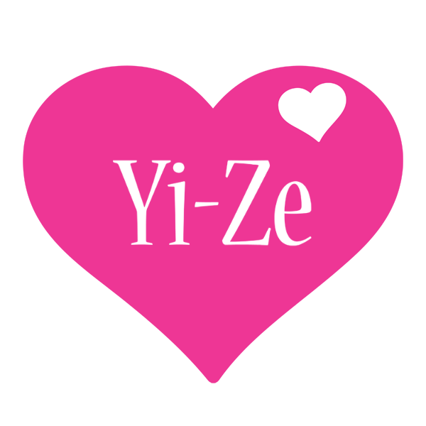 Yi-Ze love-heart logo