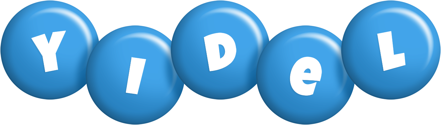 Yidel candy-blue logo