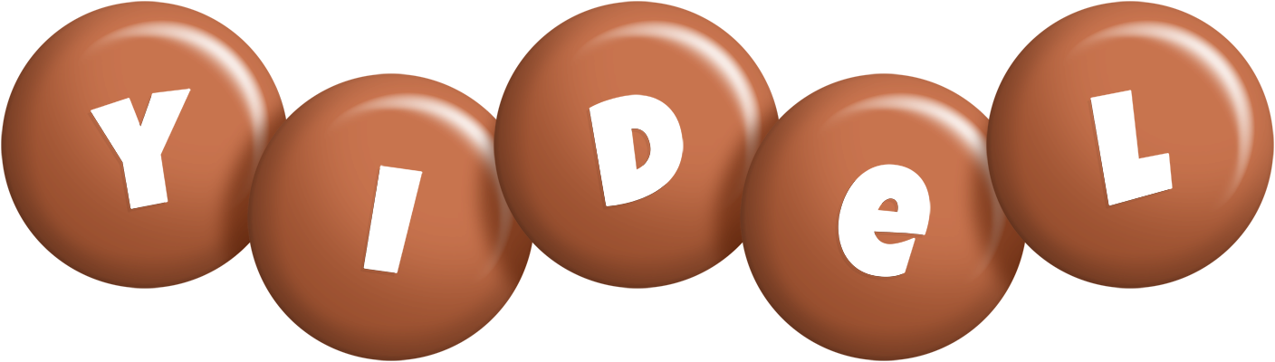 Yidel candy-brown logo
