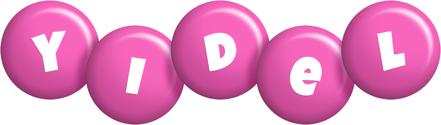 Yidel candy-pink logo