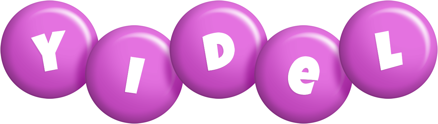 Yidel candy-purple logo