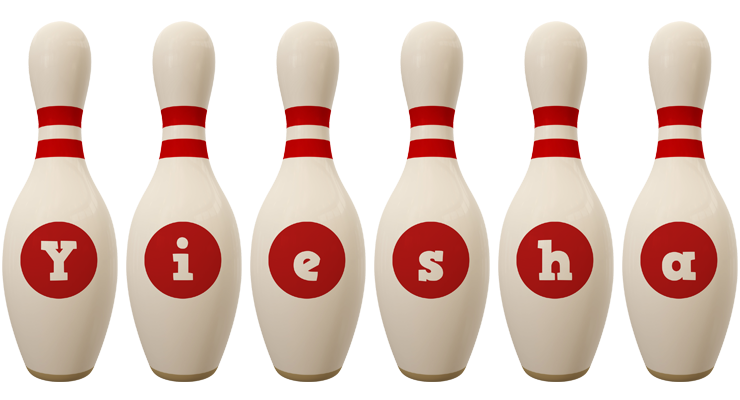 Yiesha bowling-pin logo