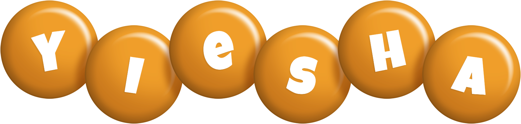 Yiesha candy-orange logo