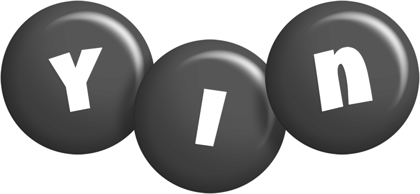 Yin candy-black logo