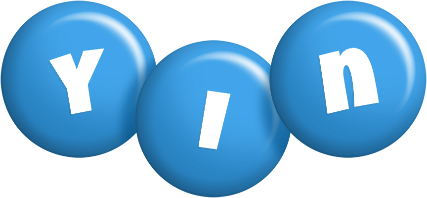 Yin candy-blue logo