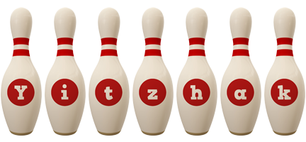 Yitzhak bowling-pin logo