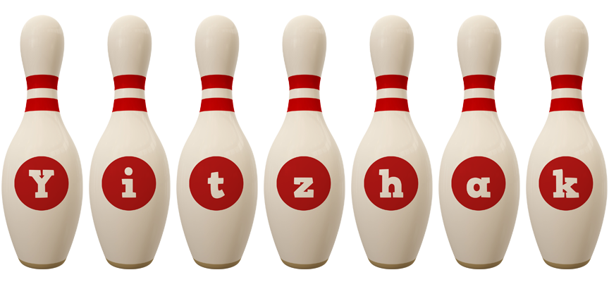 Yitzhak bowling-pin logo