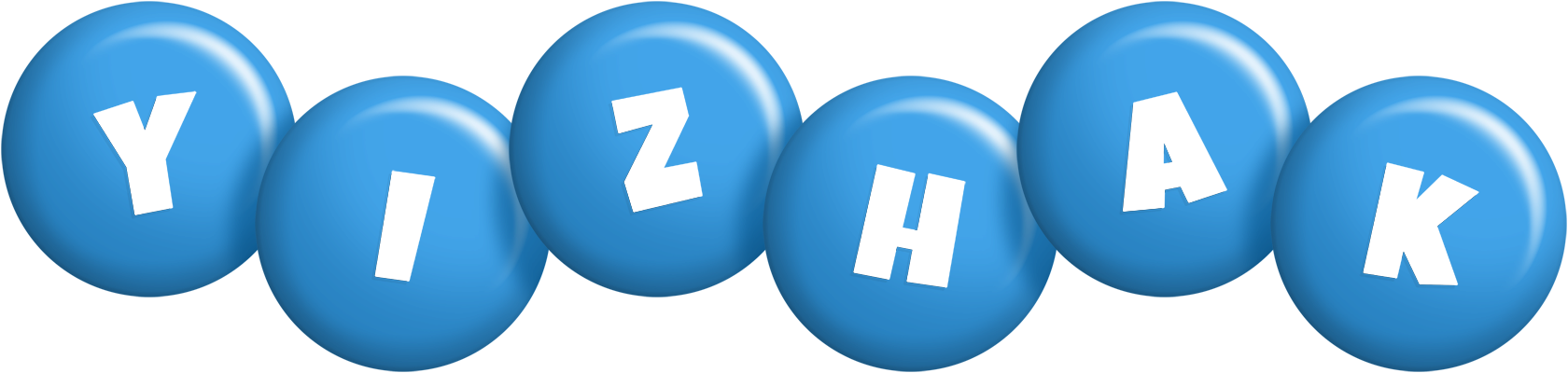 Yizhak candy-blue logo