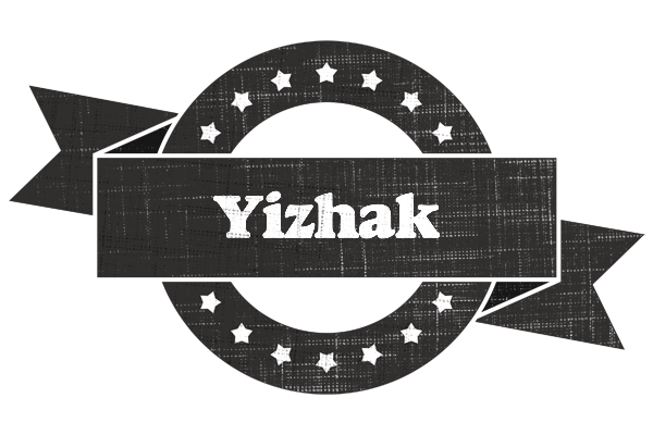 Yizhak grunge logo