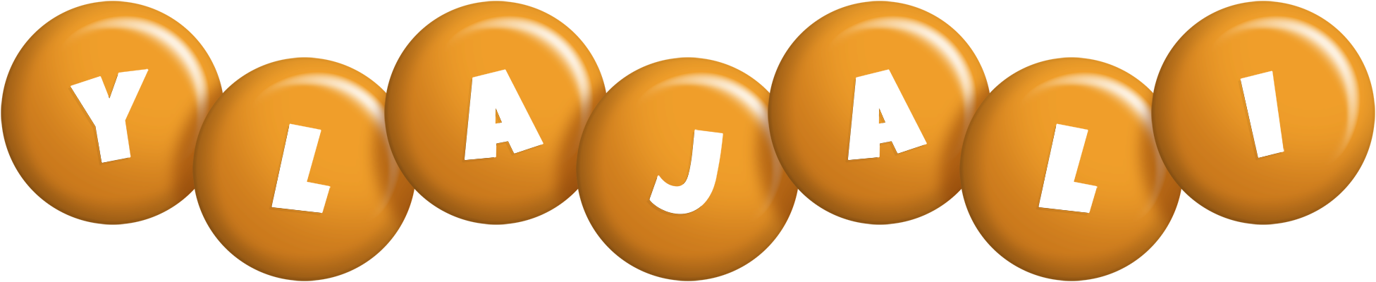 Ylajali candy-orange logo