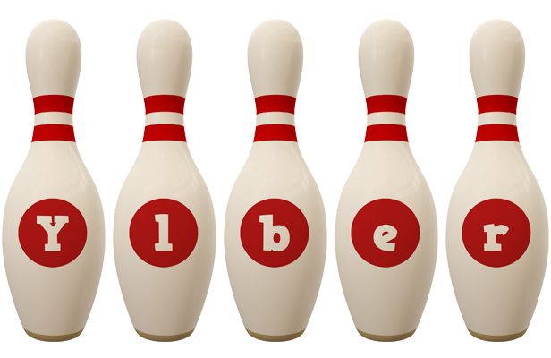 Ylber bowling-pin logo
