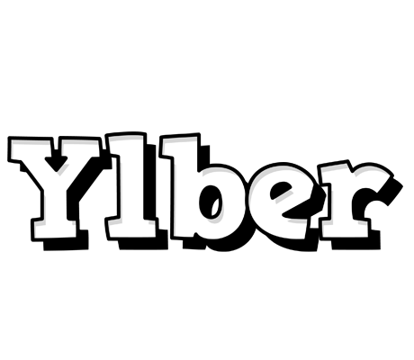 Ylber snowing logo