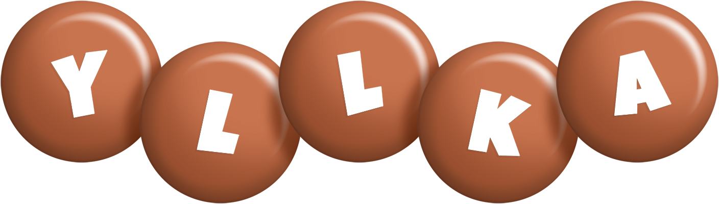 Yllka candy-brown logo