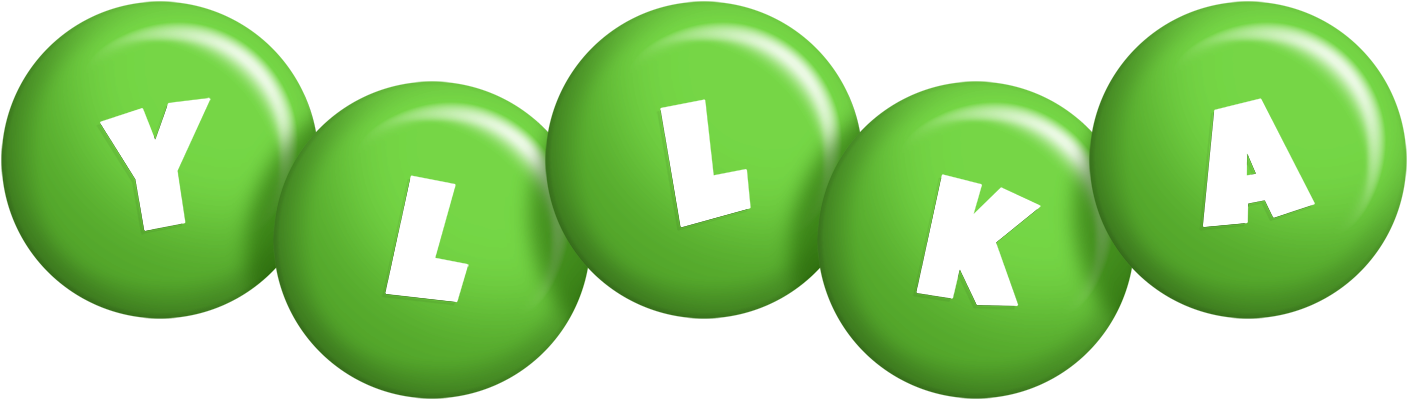 Yllka candy-green logo